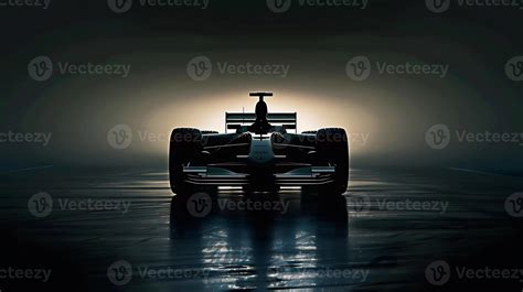 Silhouette of a Formula One car under dramatic lighting. 47553019 Stock ...