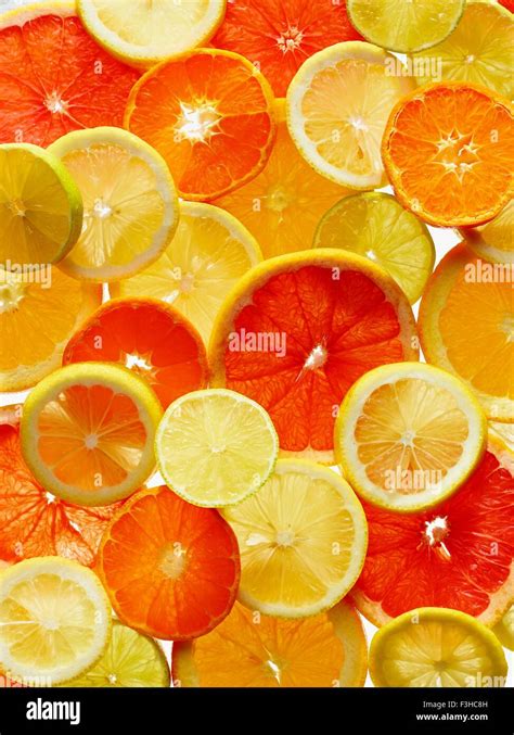 Citrus Fruits Slices Stock Photo Alamy