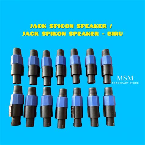 Jual JACK SPICON SPEAKER JACK SPIKON SPEAKER BIRU Shopee Indonesia