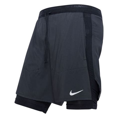 Nike Laufshorts Dri FIT Stride Schwarz Silber Unisportstore De