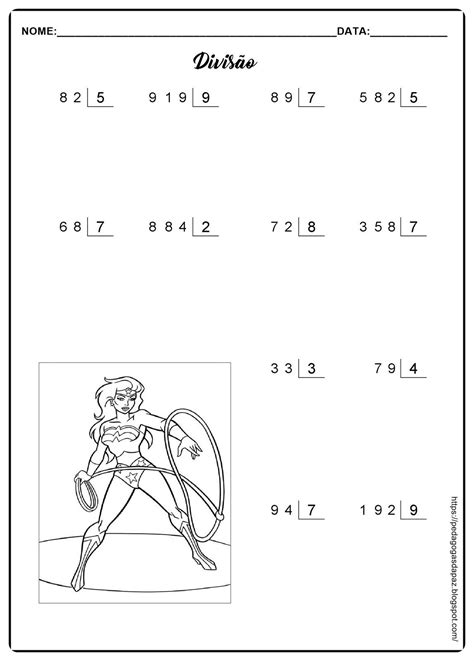 Só Continhas Divisão Com Dois Algarismos 5º Ano Atividade De Divisão