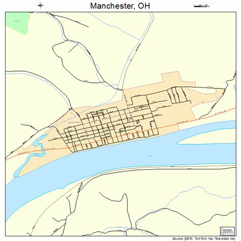 Manchester Ohio Street Map 3947012