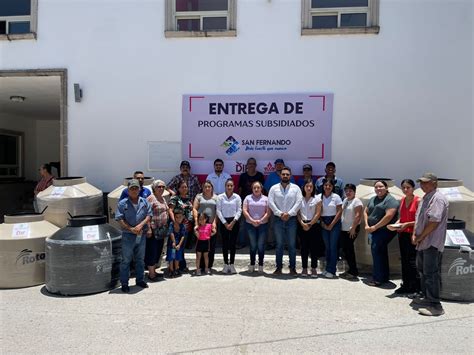 Realiza DIF San Fernando Entrega De Tinacos Subsidiados Periodico