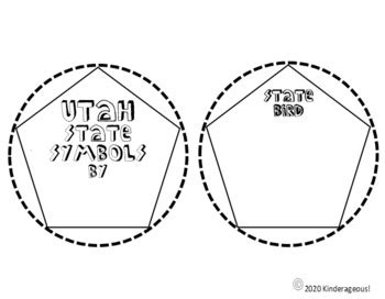 UTAH STATE SYMBOLS DODECAHEDRON by Kinderageous | TpT