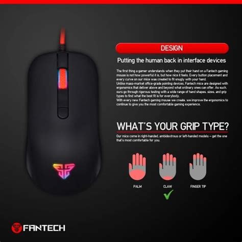 Fantech G10 Rhasta Usb Gaming Mouse Black Vibe Gaming