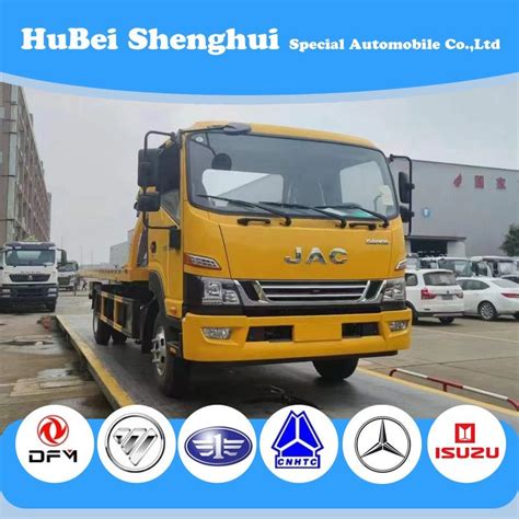 Rhd LHD Dongfeng Jmc HOWO I Suzu 6 Wheel 5ton Tilt Tray Self Loader Tow