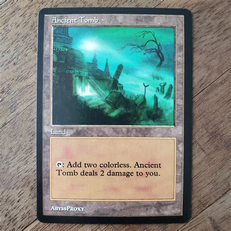 Ancient Tomb A MTG Proxy Discontinued Abyss Proxy Shop Enhance