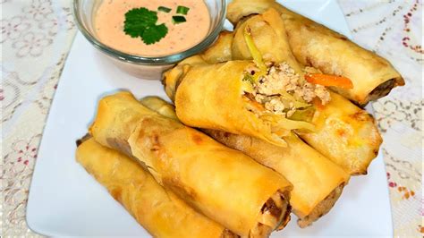 Delicious Asian Spring Roll Recipe Chicken Spring Roll Recipe