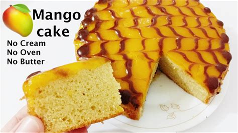 Mango Cake In Lock Down Without Oven Cream Butter Paper Condensed