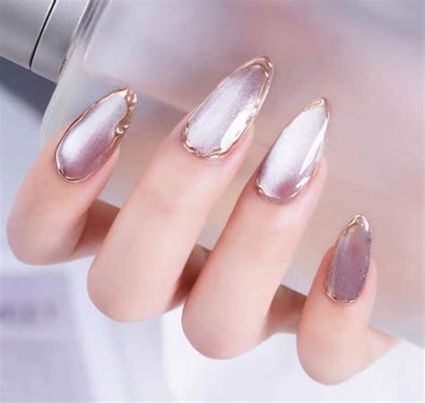 Almond Spar Cat Eye Full Stroke Nails Cat Eyes Cow Etsy