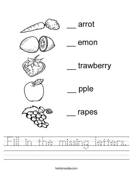 Filling In Missing Letters