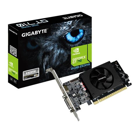 GIGABYTE NVIDIA GT710 2GB 64 BIT GDDR5 PCI EXPRESS 2 0 DVI I HDMI