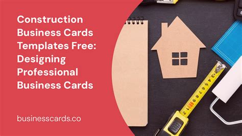 Construction Business Cards Templates Free: Designing Professional ...