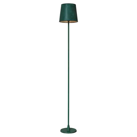 Scandinavian Modern Floor Lamp Green Lacquered Metal 1940s For Sale At