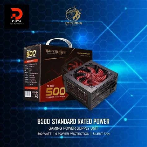 Jual Power Supply PSU 500W Gaming Imperion B500 Original 100 Shopee