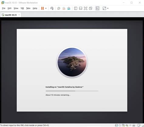 Fix MacOS Catalina Stuck On Apple Logo When Installing On VMware - GEEKrar