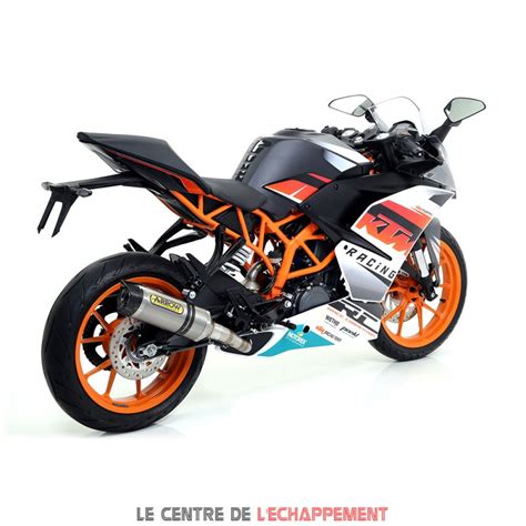 Demi Ligne ARROW Thunder KTM RC 125 390 2015 2016 Coupelle Carbone