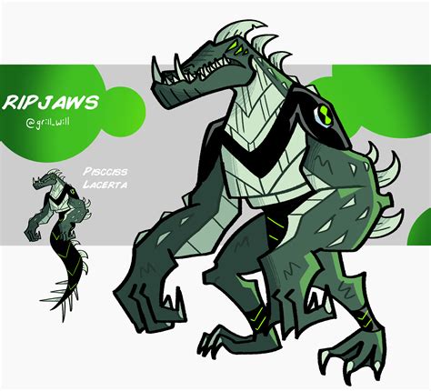 Ripjaws Redesign! More gator than fish, probably has a Cajun accent : r