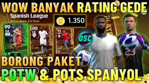 BORONG POTS SPANYOL POTW MINGGU INI BANYAK RATING GEDE POTS LIGA