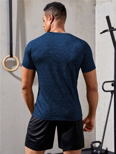 Manfinity Fitness Camiseta deportiva para hombre con mangas raglán y