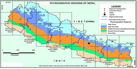 Physiographic Regions Of Nepal Download Scientific Diagram