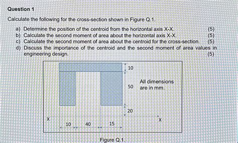 Solved Question 1calculate The Following For The