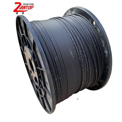 1km 3 Steel Wire Fiber Optic Cable Single Core LSZH Outdoor FOC FTTH