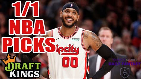 Draftkings And Yahoo Nba Picks Wednesday 1120 Nba Dfs Picks Youtube