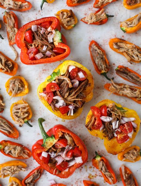 Pulled Pork Stuffed Peppers Pulled Pork Stuffed Peppers Recipe