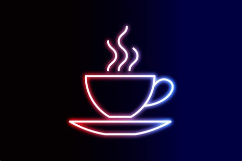 Neon Icon Hot Coffee Graphic By Jatmika Studio Creative Fabrica