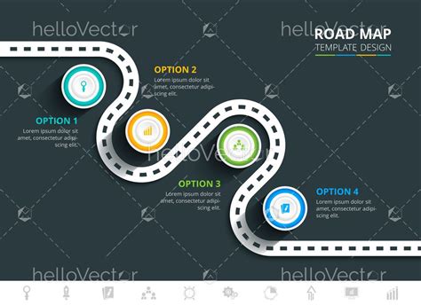 Roadmap infographic template - Download Graphics & Vectors