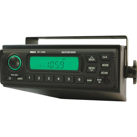 REI Digital Roof Mount AM FM WB AUX Radio With Antenna 12V 24V Model