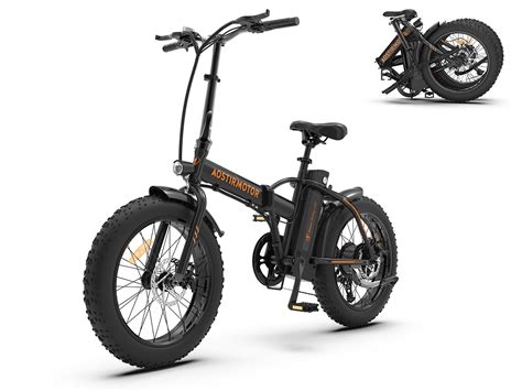 Aostirmotor Electric Bike Folding A20 500w For Adults 20 4 Fat Tire With 36v 13ah