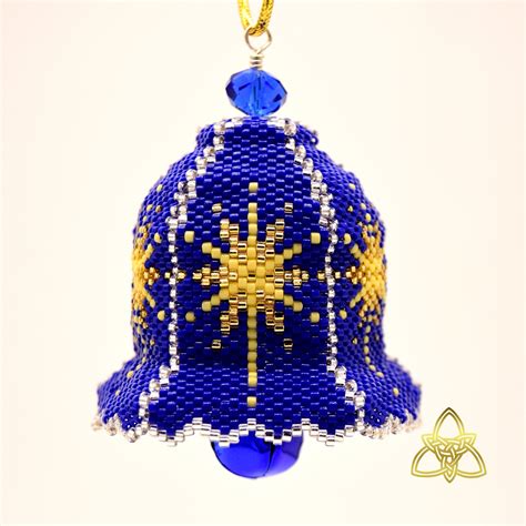 Bead Pattern Christmas Star Bell Ornament Pdf Tutorial Etsy