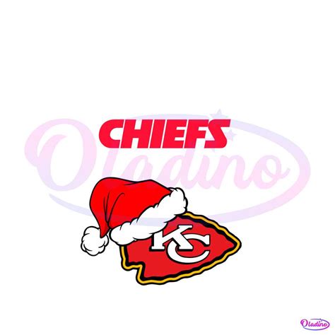 Kansas City Chiefs NFL Christmas Logo SVG Digital Cricut File - Oladino