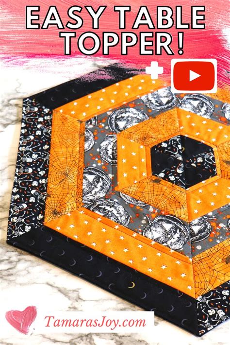 Free Quilted Table Topper Pattern Tutorial Easy Beginner Sewing Project