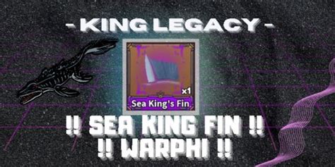 Buy Item Sea King Fin │king Legacy Roblox 2650036 Itemku Thailand