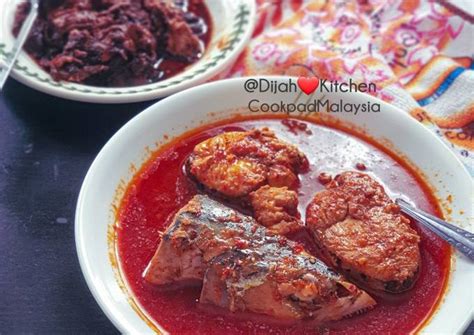 Resipi Asam Pedas Ikan Tenggiri Oleh Dijah Kitchen Cookpad