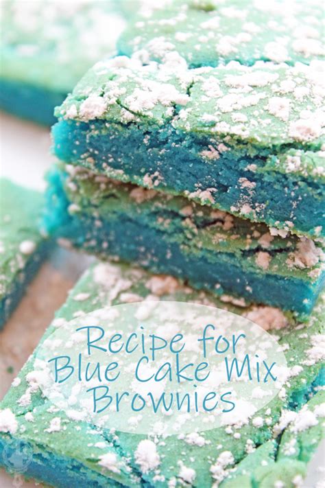 Blue Cake Mix Brownies Through The Cooking Glass