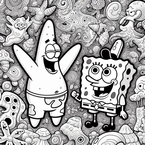 Dibujos Para Colorear De Bob Esponja Divi Rtete Con Tus Personajes