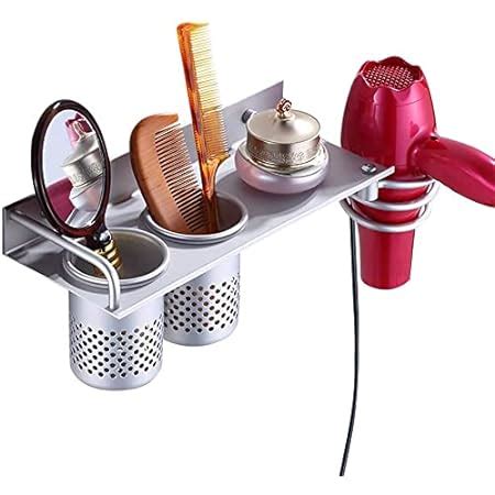 MDesign Hair Dryer Holder Shelf Hair Dryer Storage Unit With Multiple