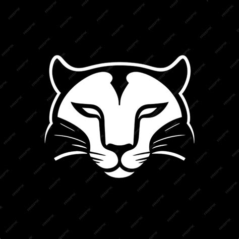 Premium Vector | Simple minimal clean jaguar logo mascot vector black ...