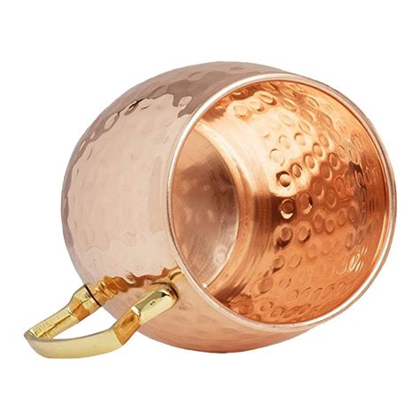 Pure Copper Hammered Moscow Mule Mug 18 Oz 450ml Divine Copper