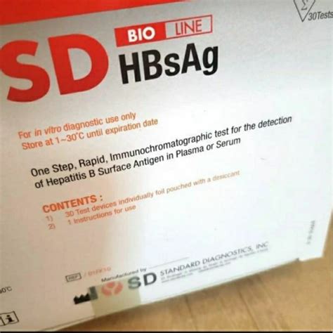 Jual Hbsag Sd Bioline Isi 30test Ed 042024 Shopee Indonesia