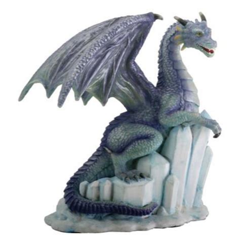 White Ice Dragon Figure - Dragon Figurines Canada