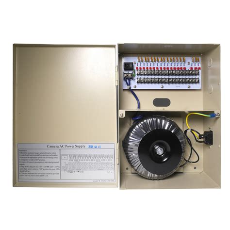 Channel Cctv Security Camera V Ac Power Distribution Box Pwr