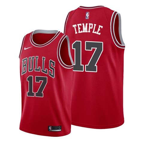 Men Chicago Bulls Garrett Temple 2020-21 Red Icon Jersey – Choose Your ...