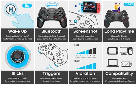 2023 New Version Wireless Switch Controller Ibotomo Switch Pro Controller Compatible With