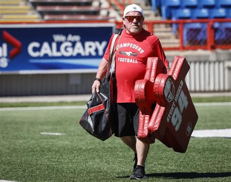 Veteran Calgary Stampeders Equipment Manager Hopkins Approaching Cfl