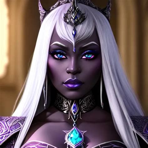 Woman Pathfinder Drow Dark Elf Stunning Gorgeou OpenArt